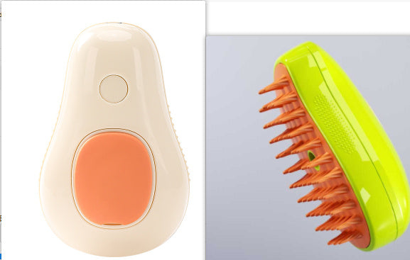 Self-Cleaning Steamy Pet Brush - Electric Grooming Massager for Cats & Dogs